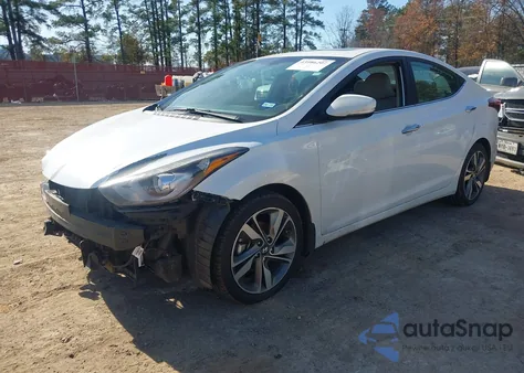 2014 Hyundai Elantra Limited from USA, damaged, VIN 5NPDH4AE2EH521890